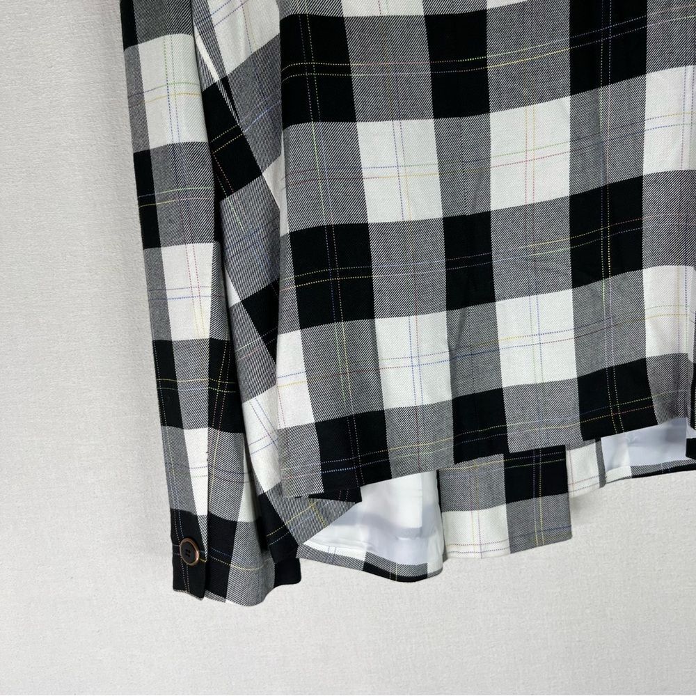 Amanda Smith Vintage Blazer Skirt Set 90s Clueless Plaid Double Breasted 16 - Picture 9 of 15